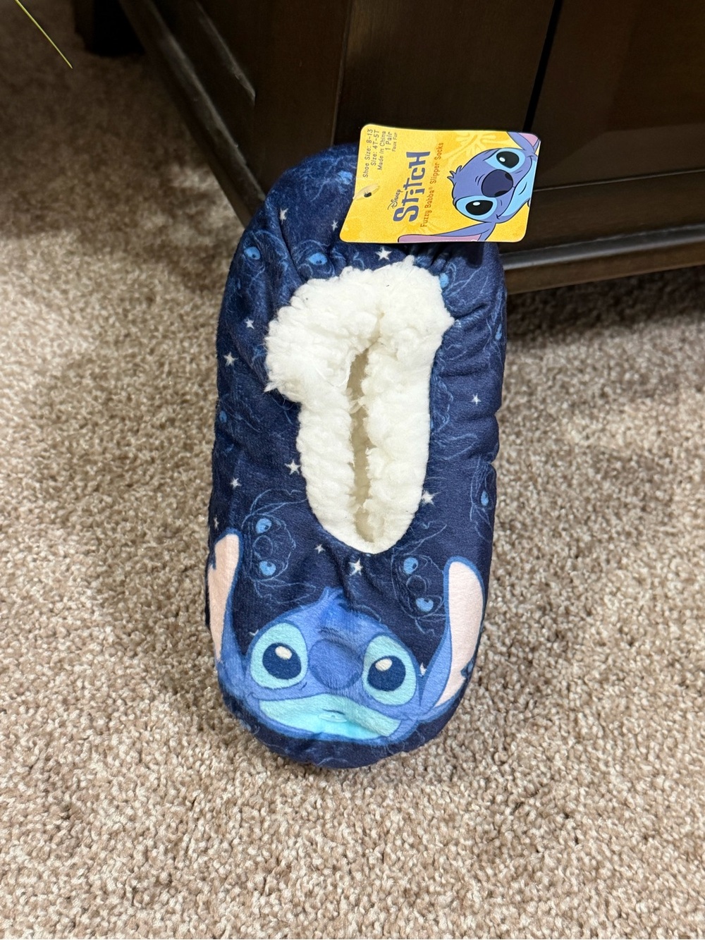Disney Stitch Slippers 4T/5T (8-13)